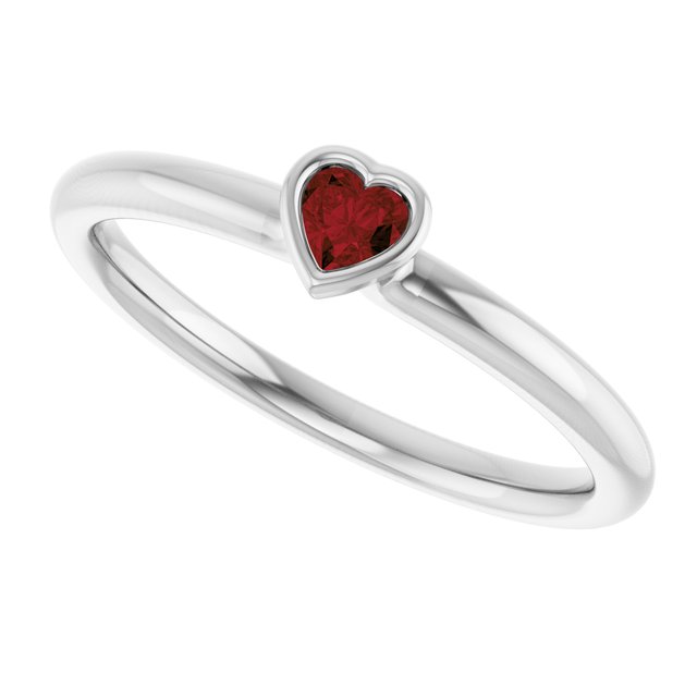 Natural Mozambique Garnet | Heart | 3 x 3mm