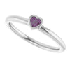 Lab-Grown Alexandrite | Heart | 3 x 3mm
