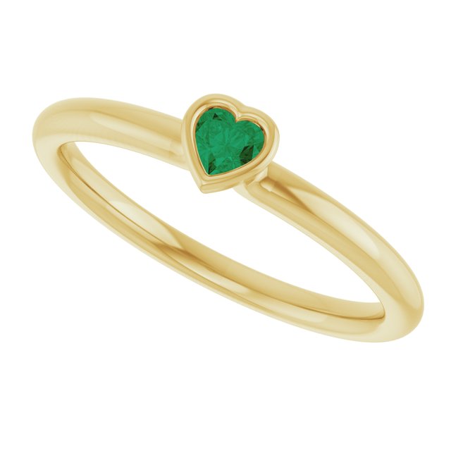 Lab-Grown Emerald | Heart | 3 x 3mm