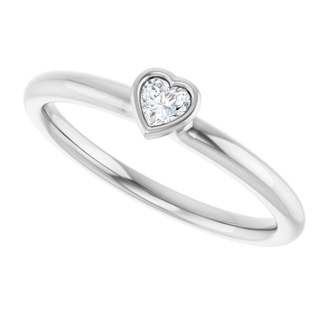 Natural White Sapphire | Heart | 3 x 3mm
