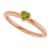 Natural Peridot | Heart | 3 x 3mm
