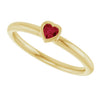 Natural Ruby | Heart | 3 x 3mm