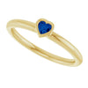 Natural Blue Sapphire | Heart | 3 x 3mm