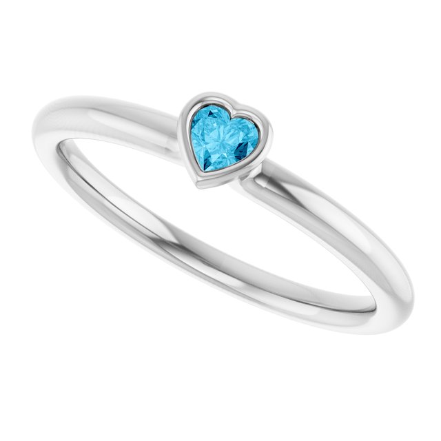Natural Aquamarine | Heart | 3 x 3mm