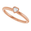 Natural White Sapphire | Heart | 3 x 3mm