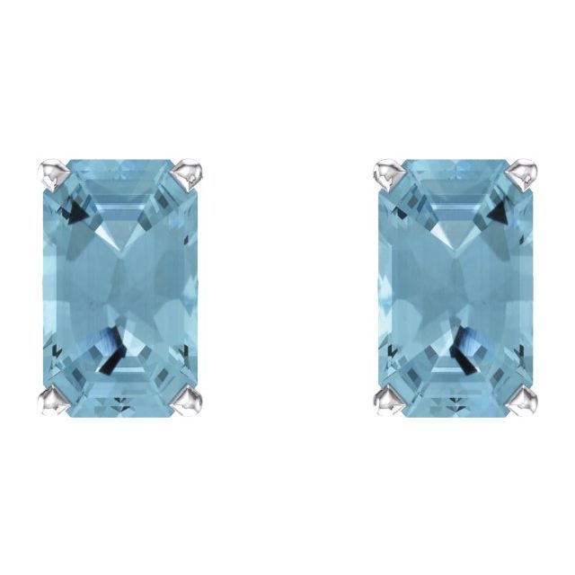 Natural Aquamarine | Emerald | 5 x 3mm