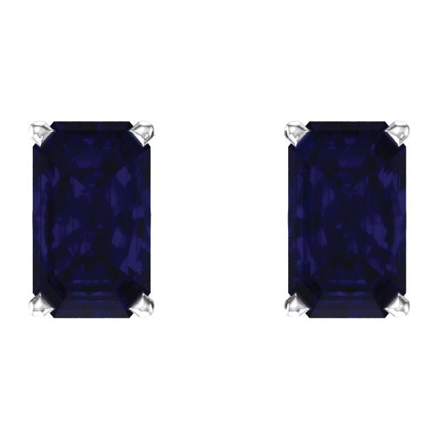 Lab-Grown Blue Sapphire | Emerald | 5 x 3mm