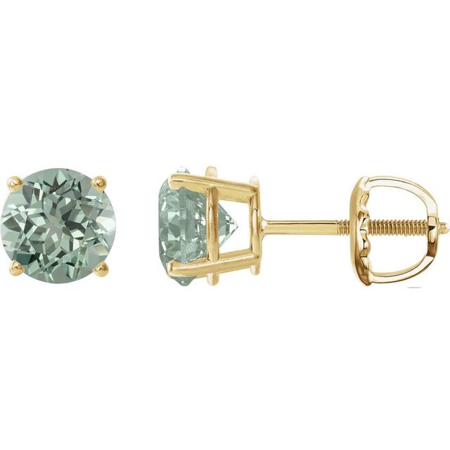 Lab-Grown Green Sapphire | Round | 8mm