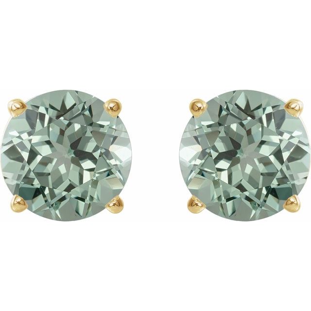 Lab-Grown Green Sapphire | Round | 8mm