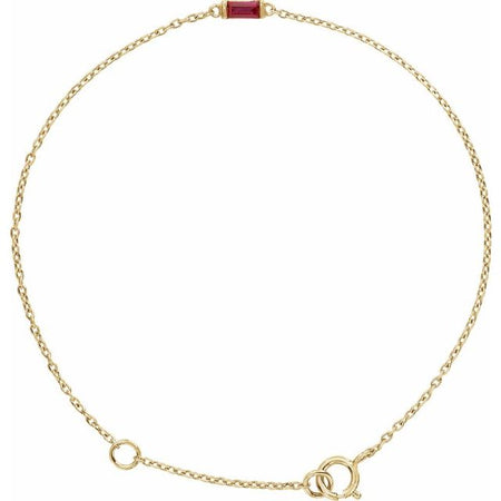 Natural Ruby | Straight baguette | 4 x 2mm | Lab-Grown Ruby | Straight baguette | 4 x 2mm