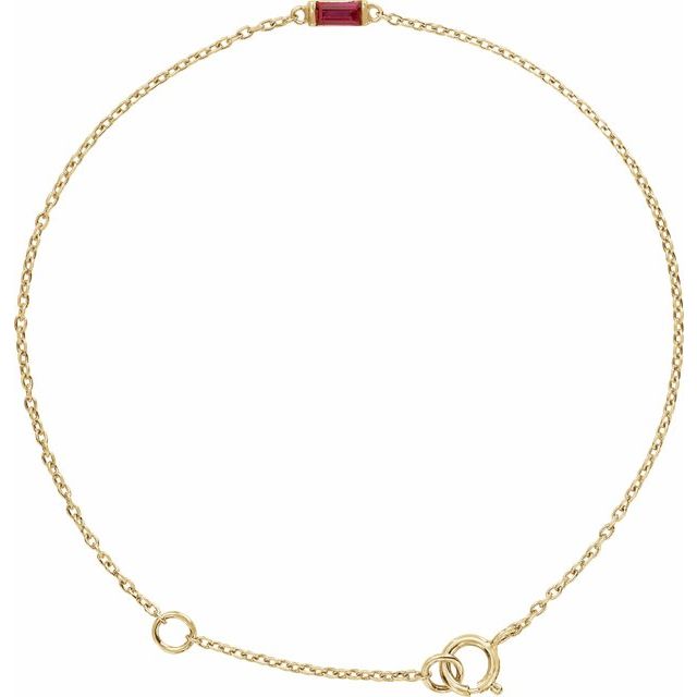 Natural Ruby | Straight baguette | 4 x 2mm | Lab-Grown Ruby | Straight baguette | 4 x 2mm