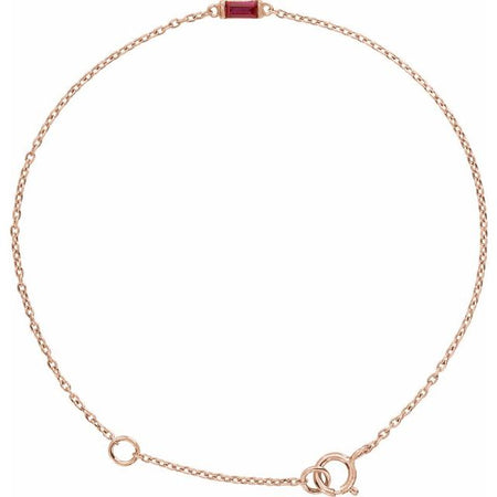 Natural Ruby | Straight baguette | 4 x 2mm | Lab-Grown Ruby | Straight baguette | 4 x 2mm