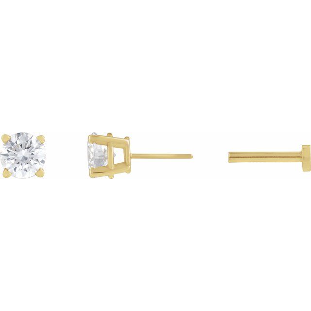 Natural Diamond | Round | 5mm :: 1/2 Ct | Lab-Grown Diamond | Round | 5mm :: 1/2 Ct