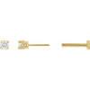 Natural Diamond | Round | 2.5mm :: 0.06 Ct | Lab-Grown Diamond | Round | 2.5mm :: 0.05 Ct
