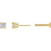 Natural Diamond | Round | 3mm :: 1/10 Ct | Lab-Grown Diamond | Round | 3mm :: 1/10 Ct