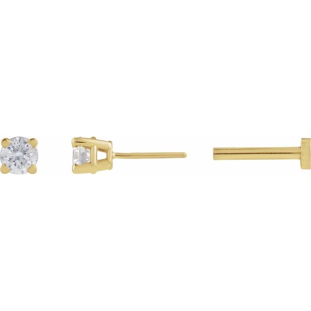 Natural Diamond | Round | 3mm :: 1/10 Ct | Lab-Grown Diamond | Round | 3mm :: 1/10 Ct