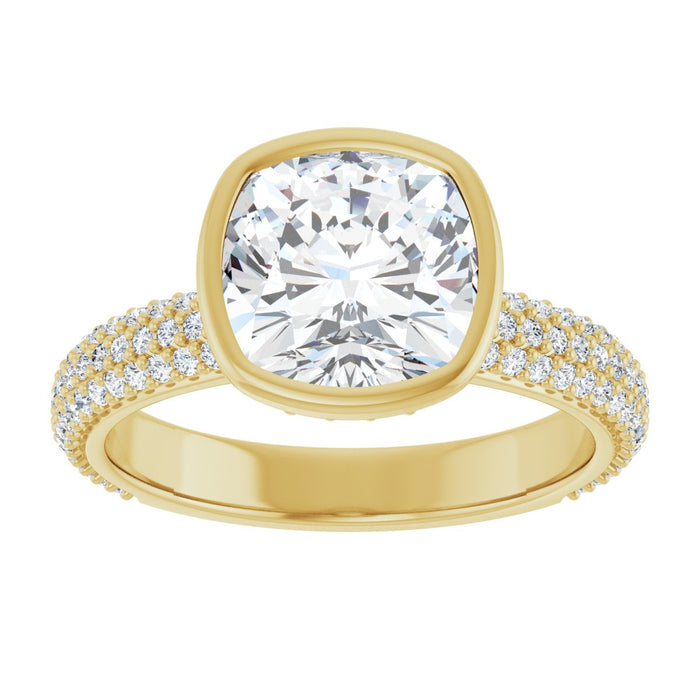 14K Yellow | Cushion