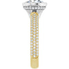 14K Yellow/White | Round