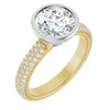 14K Yellow/White | Round