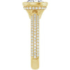 14K Yellow | Cushion