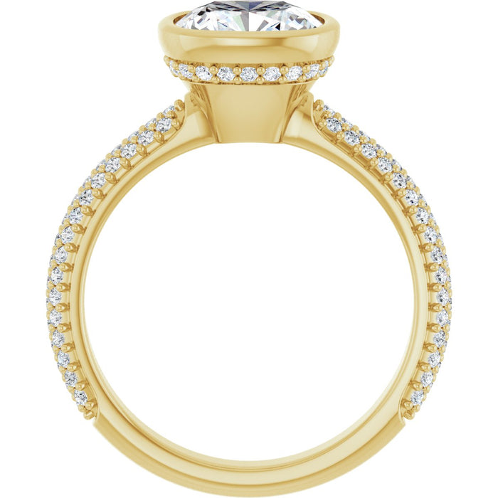14K Yellow | Cushion