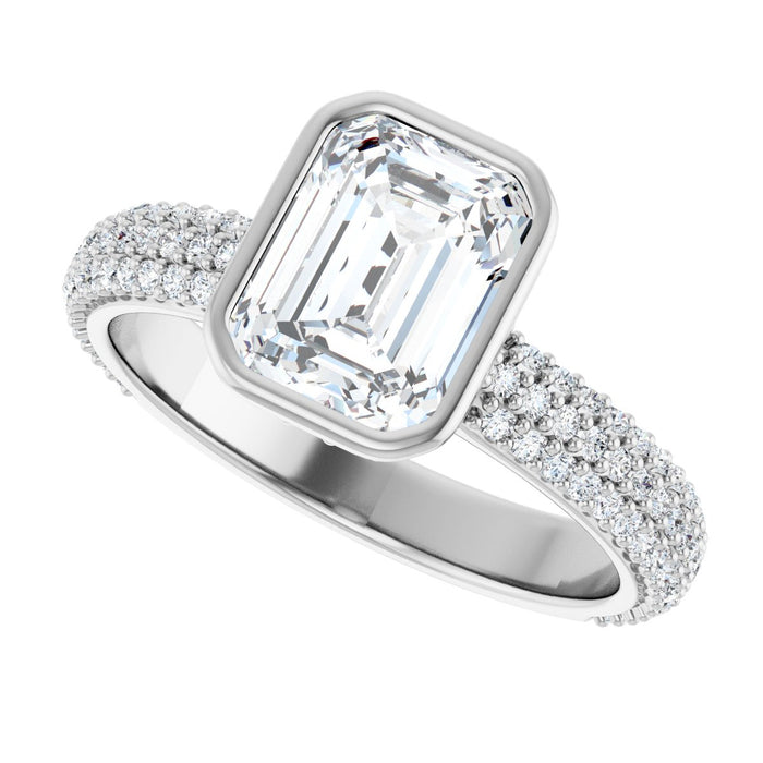 14K White | Emerald