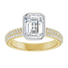 14K Yellow/White | Emerald