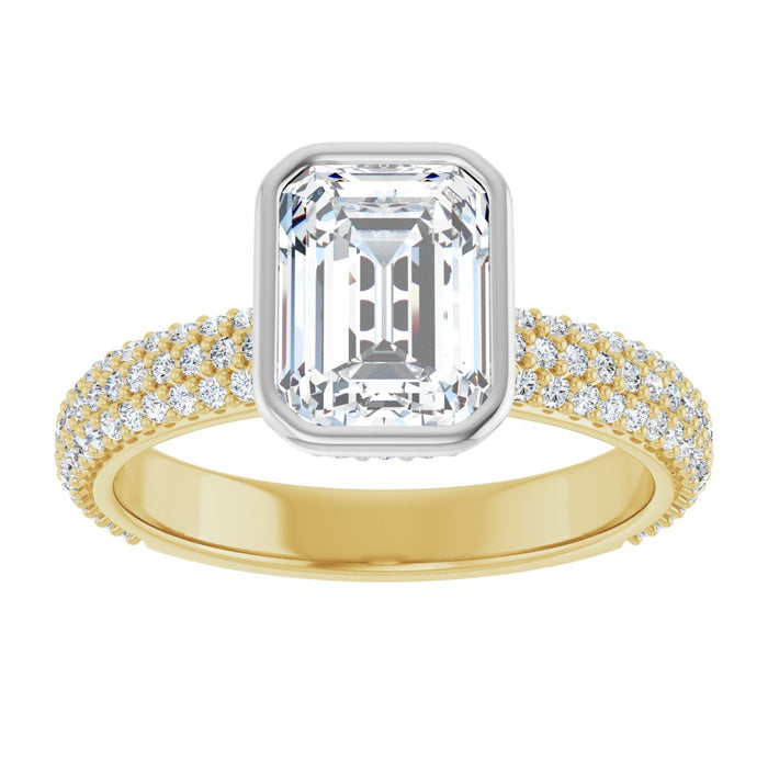 14K Yellow/White | Emerald