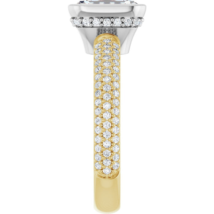 14K Yellow/White | Emerald