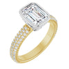 14K Yellow/White | Emerald