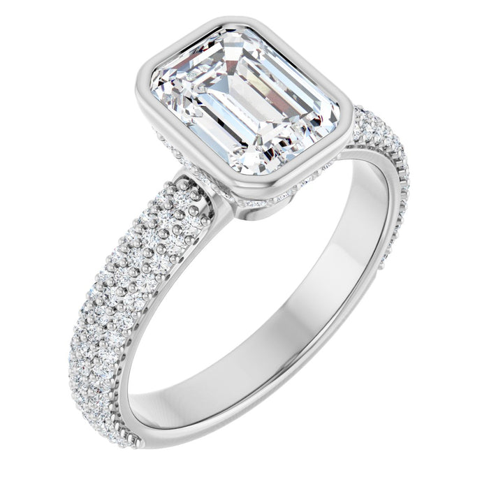 14K White | Emerald