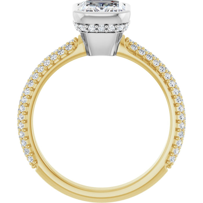 14K Yellow/White | Emerald
