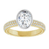 14K Yellow/White | Oval