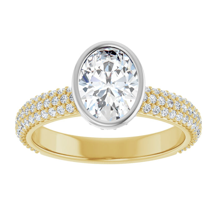 14K Yellow/White | Oval