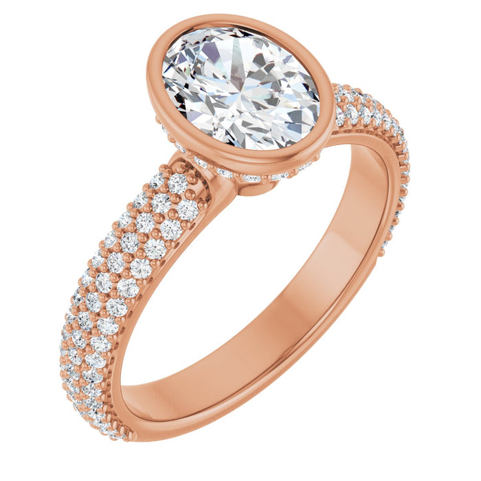 14K Rose | Oval