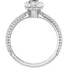 14K White | Oval