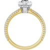 14K Yellow/White | Oval