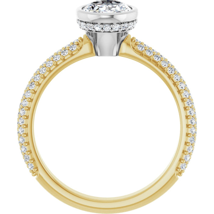 14K Yellow/White | Oval