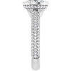 14K White | Oval