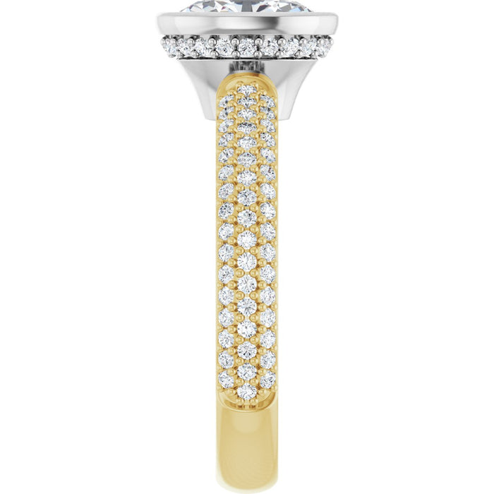 14K Yellow/White | Oval