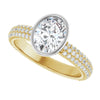 14K Yellow/White | Oval