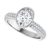 14K White | Oval