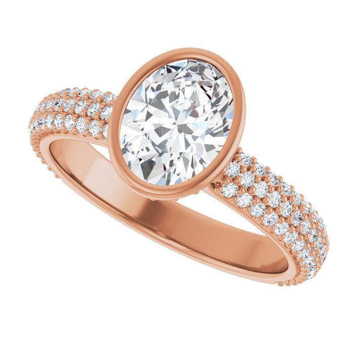 14K Rose | Oval