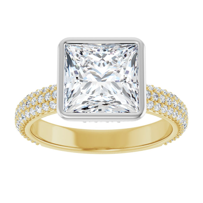 14K Yellow/White | Square