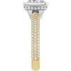 14K Yellow/White | Square