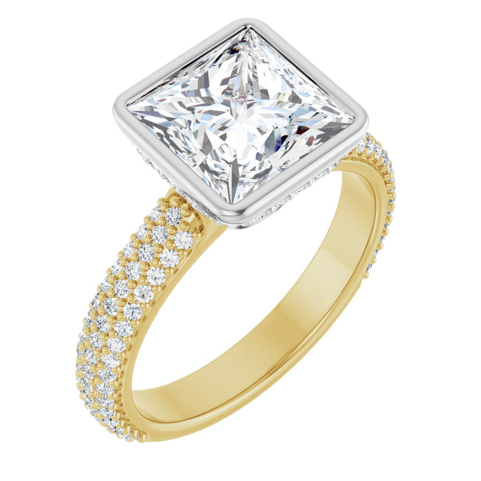 14K Yellow/White | Square