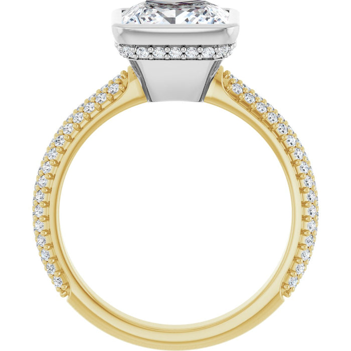 14K Yellow/White | Square