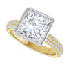 14K Yellow/White | Square