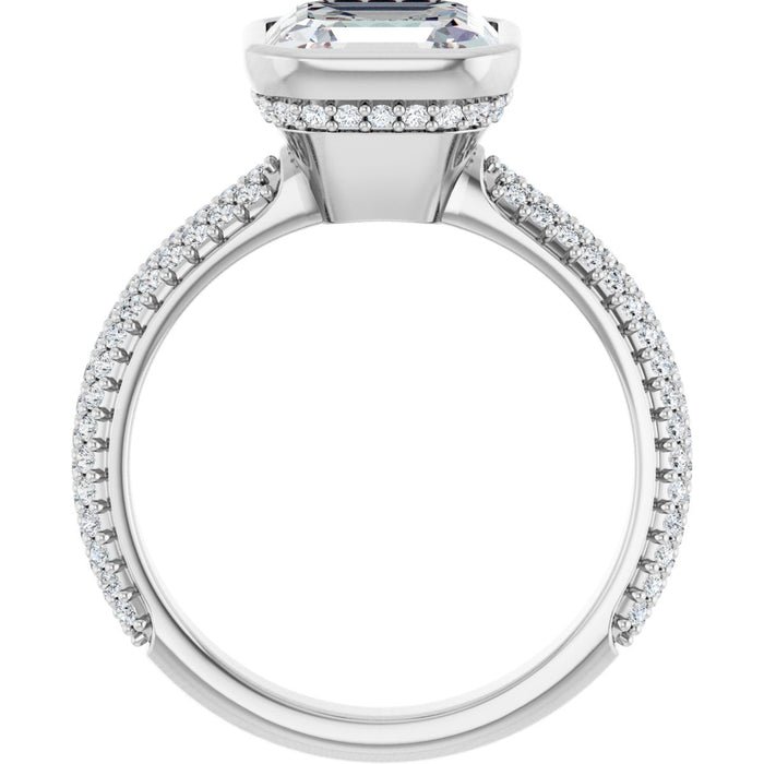 14K White | Asscher