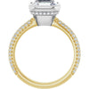 14K Yellow/White | Asscher